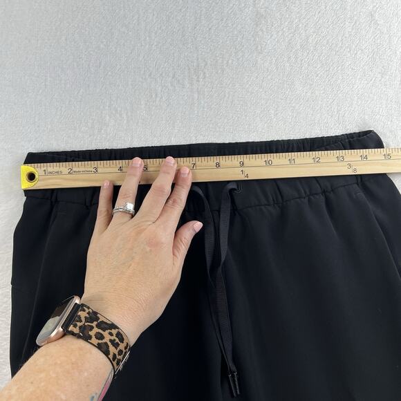 Lululemon Sz 6 On The Fly Straight Leg Crop Pants 23" Pockets Black W6AVMS Woven - Picture 11 of 15